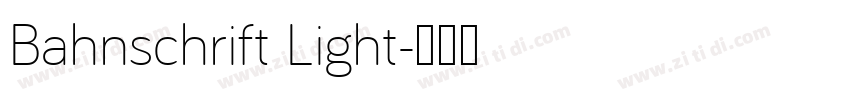 Bahnschrift Light字体转换